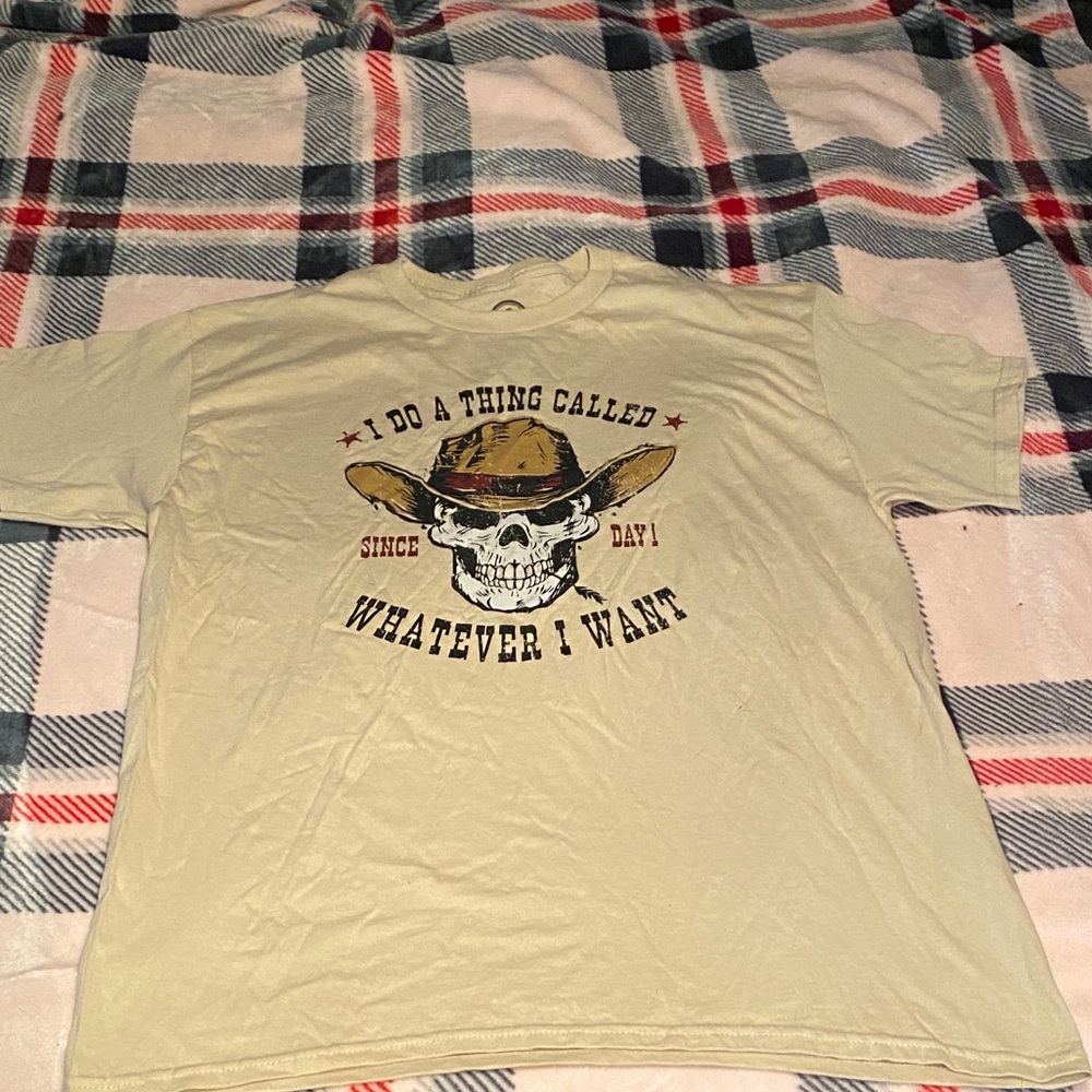 Men's Beige Graphic T-Shirt